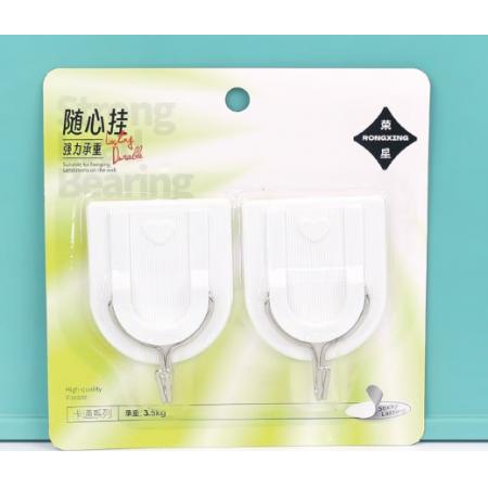 强力粘钩	荣星/3.5KG/2只装/卡