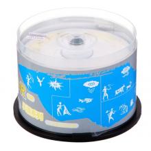 紫光DVD+R光盘/刻录盘 天语系列 空白盘 16速4.7G 桶装50片