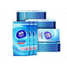 维达(Vinda)杀菌湿巾 10片*10包湿巾小包独立便携装湿纸巾学生外出