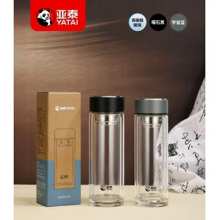 亚泰 双层玻璃杯380ml