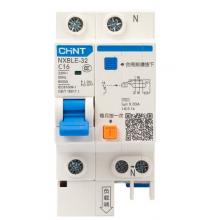 正泰（CHNT）NXBLE-32-1PN-C20-30mA-6kA 小型漏电保护断路器 漏保空气开关1P+N 20A