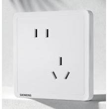 西门子（SIEMENS）插座面板 10A斜五孔插座 电源插座 致典雅白色5UB14183NC012P