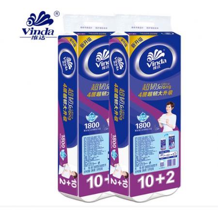 维达 卷纸超韧1800g12卷 2提
