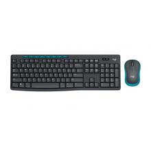 罗技（Logitech）MK275 键鼠套装 无线键鼠套装 办公键鼠套装 全尺寸 商务键鼠套装 带无线2.4G接收器 黑蓝色