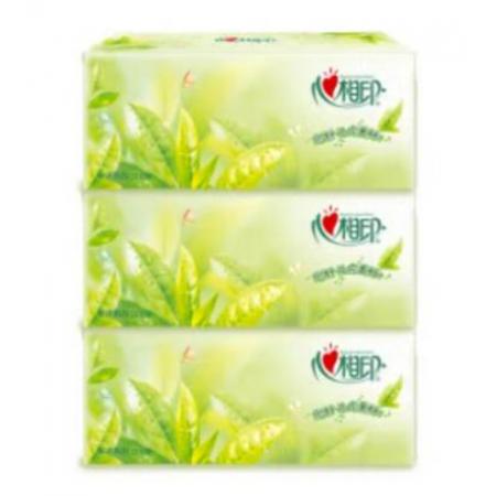 心相印（Mind Act Upon Mind） H200抽纸 茶语盒抽200抽/盒（400张） 3盒/提 36盒/箱