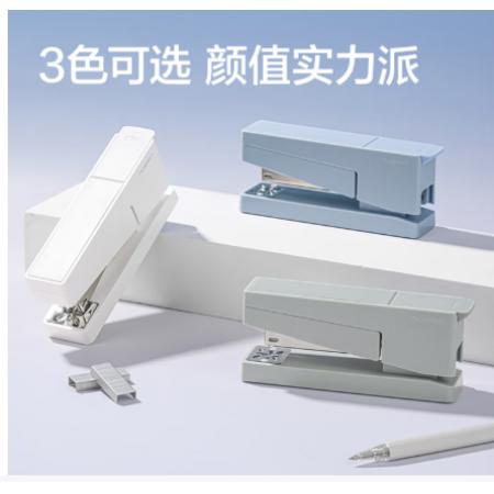 得力可旋转订书机30页/NS089/白色