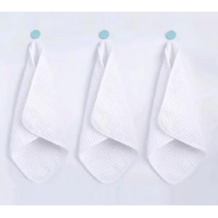 美家日记抹布 四色方巾30*30cm*4条擦车擦玻璃毛巾   厨房清 洁双面加绒方巾