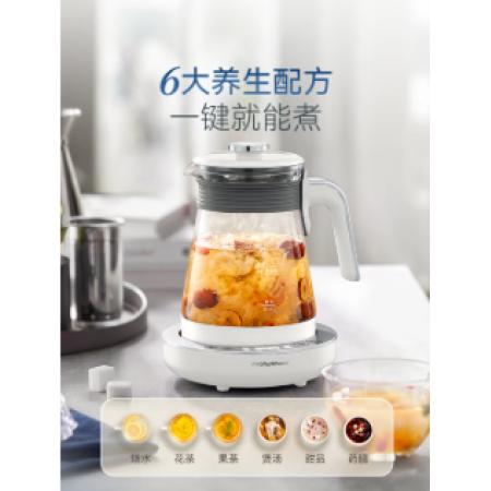 摩飞电器全玻璃养生壶 摩飞电器1.5L MR6091白