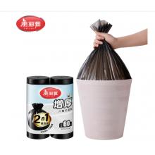 美丽雅加厚型垃圾袋50*60CM60装黑色