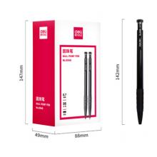 得力6546圆珠笔蓝色/0.7mm/36支/盒