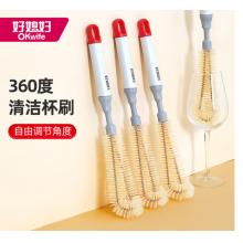 好媳妇清洁刷具 长柄杯刷 家用洗杯子神器刷水杯无死角去茶渍刷子